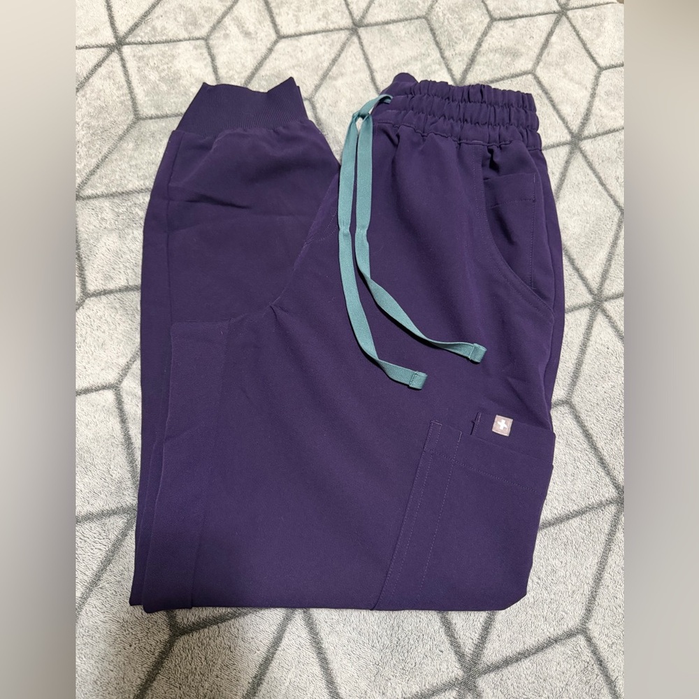 FIGS Womens High Waisted Uman Relaxed Jogger Scrub Small Petite